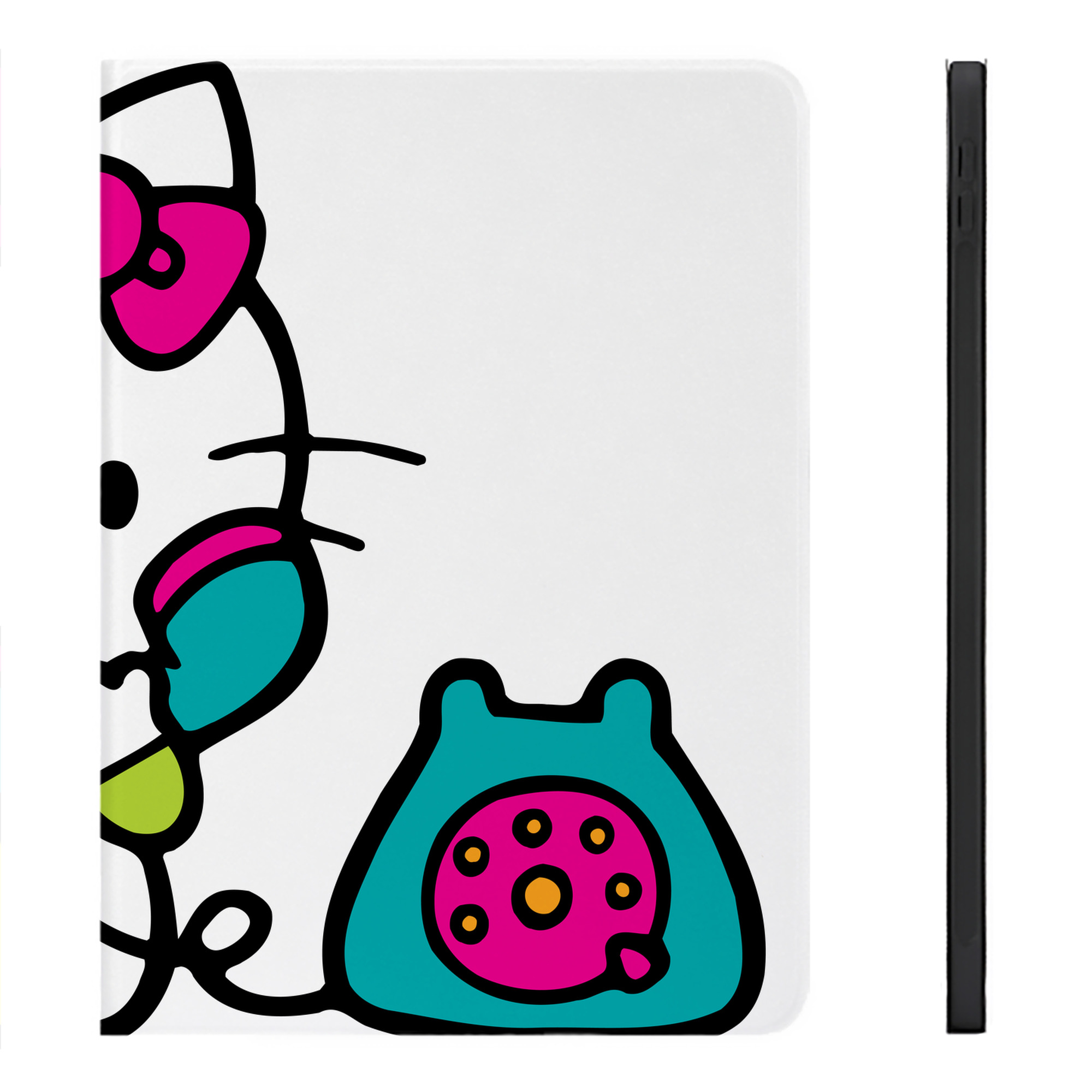 （画像用） Hello Kitty ハローキティ IPadケース ペンホルダー付き ブックスタイルデザイン